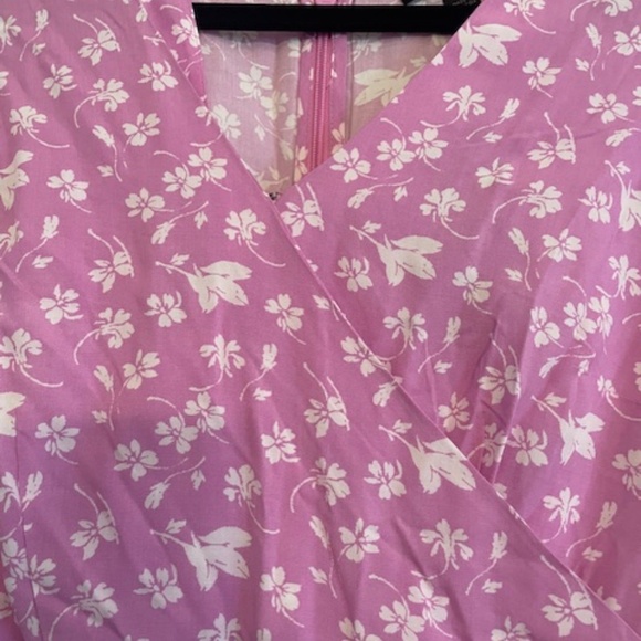 J.Crew Lavender Floral Ruffled Dress, Size 8. NWT. - Picture 3 of 9